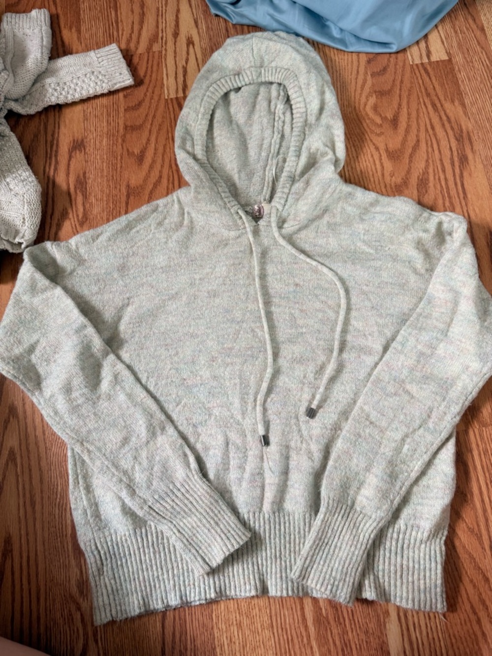 Heritage cream Heather Knit Hoodie